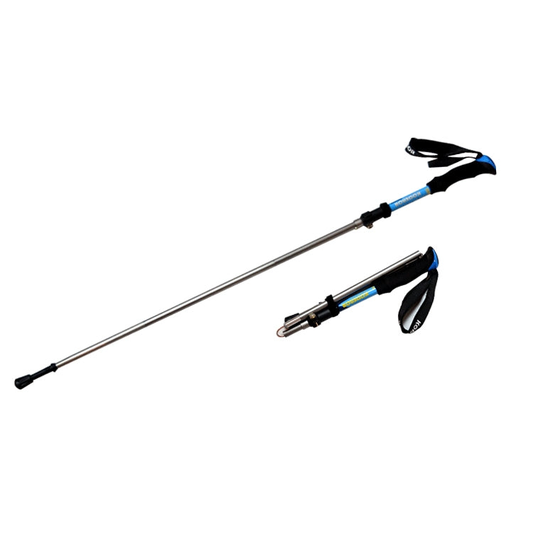 Skorter | 125cm Adjustable Portable Outdoor Aluminum Alloy Trekking Poles Stick(Blue)