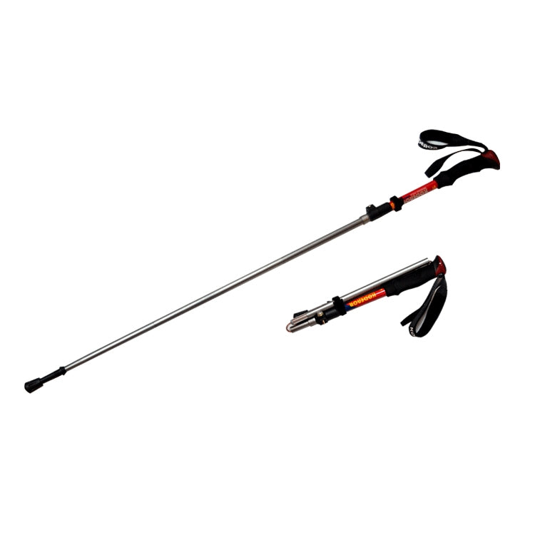 Skorter | 125cm Adjustable Portable Outdoor Aluminum Alloy Trekking Poles Stick(Red)