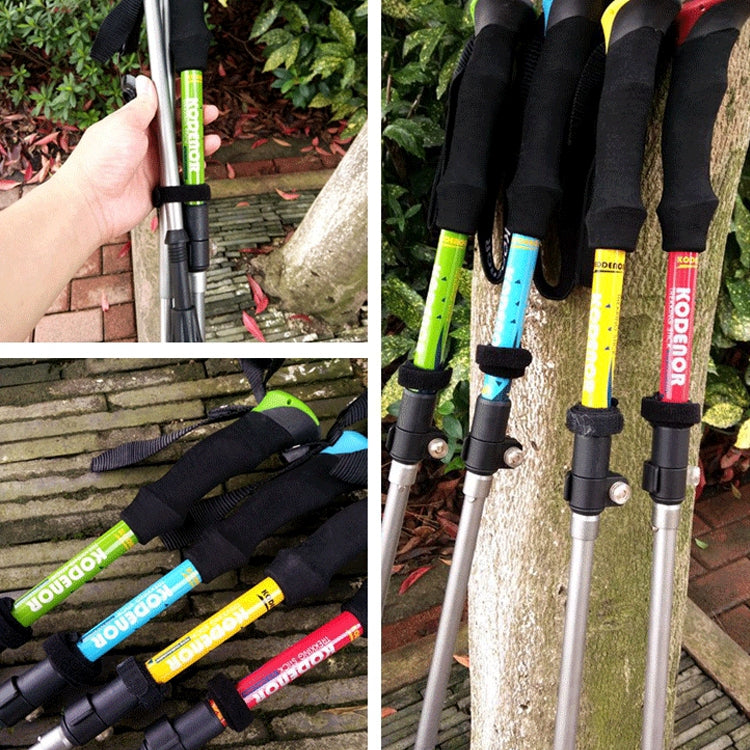 Skorter | 125cm Adjustable Portable Outdoor Aluminum Alloy Trekking Poles Stick(Yellow)