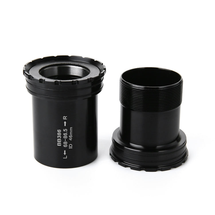 Skorter | BB386 Press Fit Style Bottom Bracket Fits 68-86.5mm for SRAM / Rotor / FSA Mountain Bike (Black)