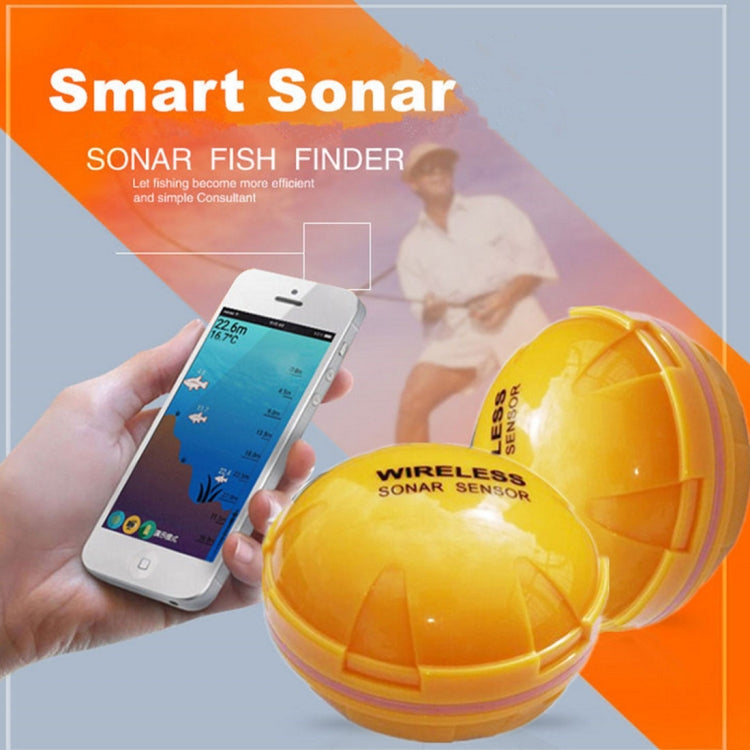 Skorter | Bluetooth Fish Detector 125KHz Sonar Sensor 0.6-36m Depth Locator Fishes Finder Alarm for iOS & Android Mobile Phones