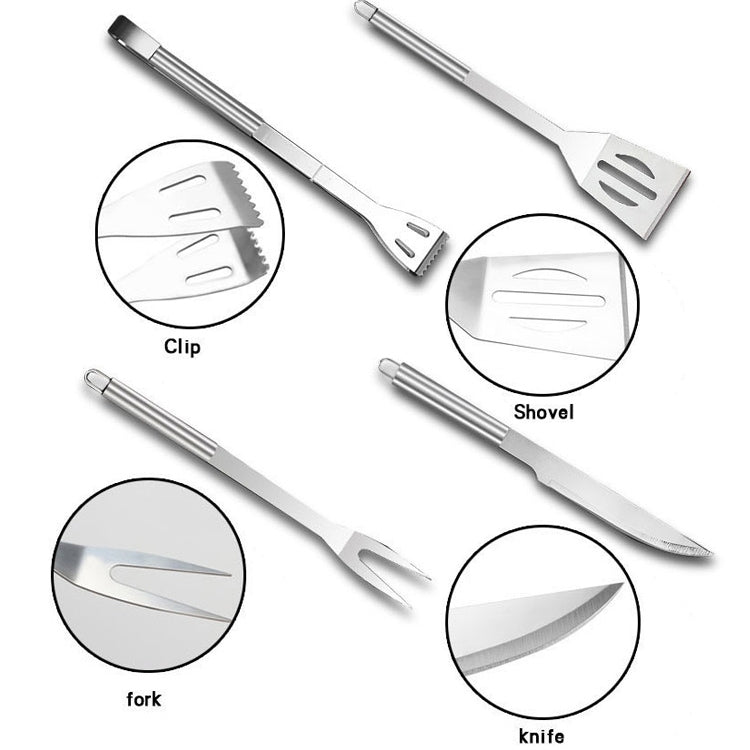 Skorter | 10 in 1 Outdoor Tableware Set Camping Barbecue Tableware Picnic Tool Set with Thermometer