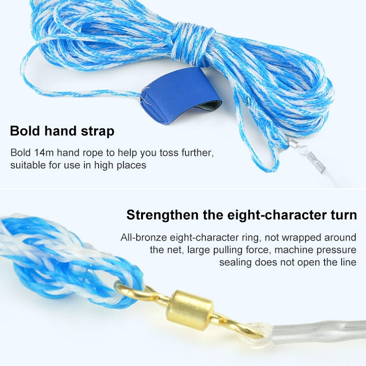 Skorter | 480 Flying Disc Tire Cords Fishing Net, Height: 2.4m
