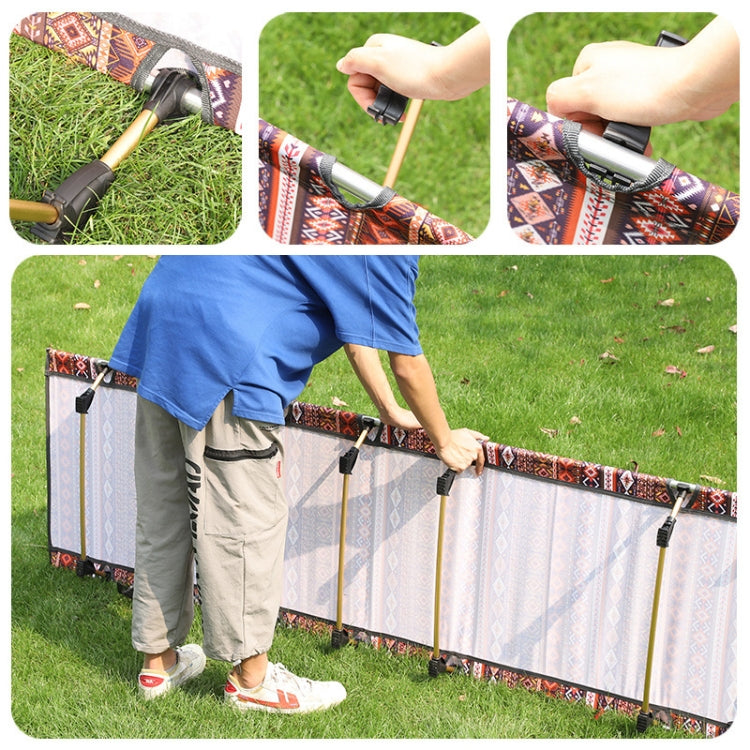 Skorter | Outdoor Folding Camping Mat Single Bed Portable Aluminium Alloy Sleeping Bed, Size: 180x61x14cm (Blue)
