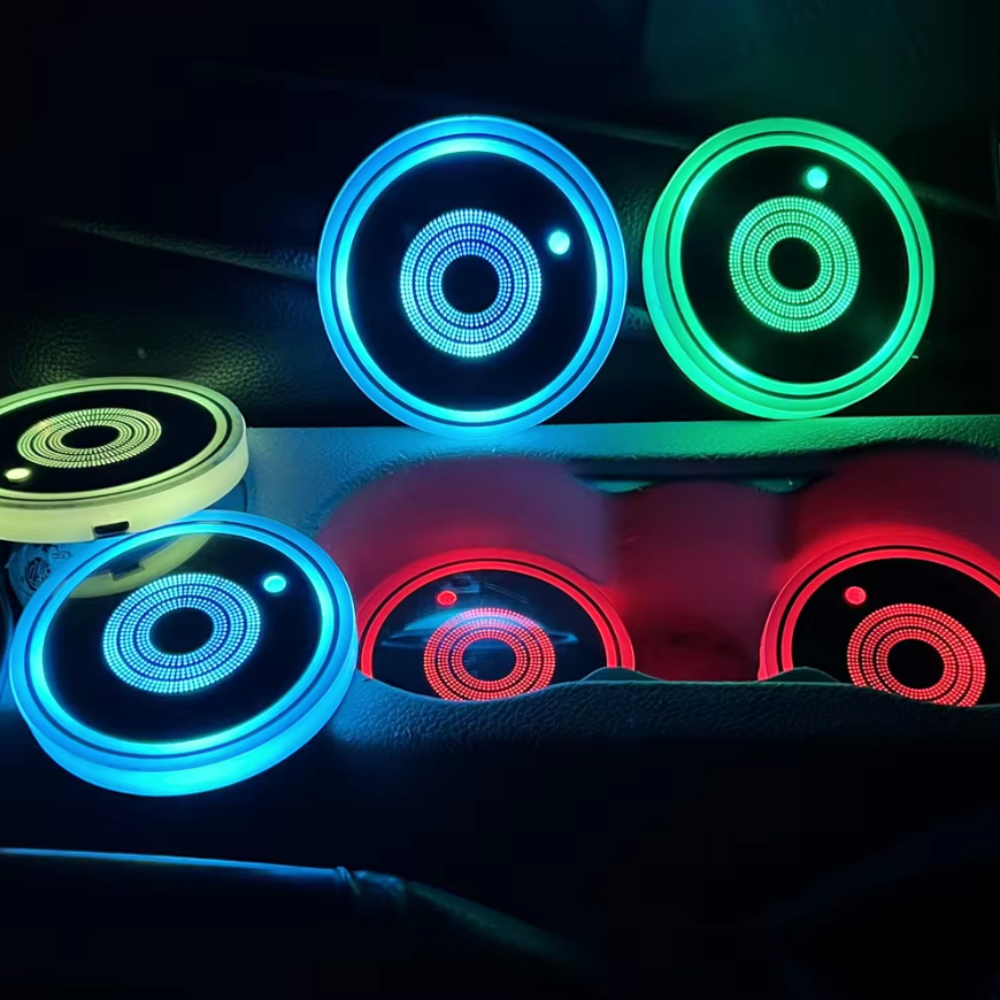 Skorter | Colors LED Car Cup Lights 2 PCS Set