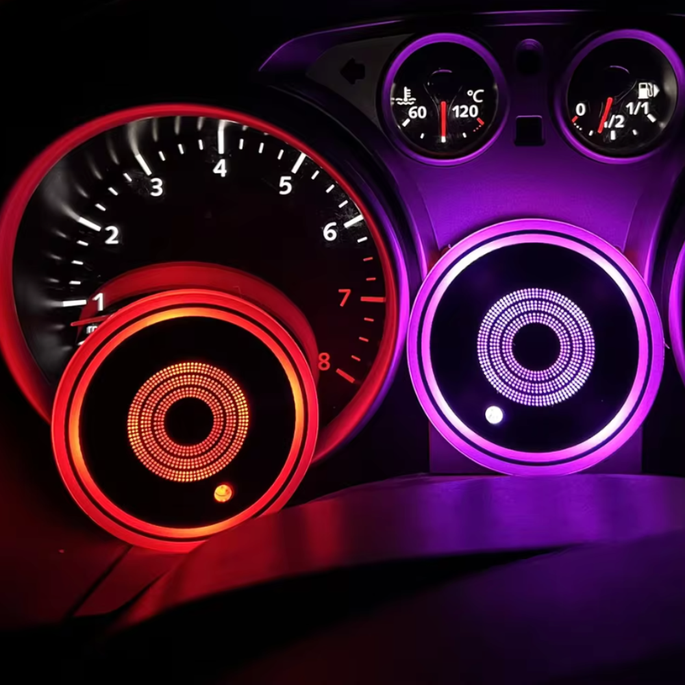 Skorter | Colors LED Car Cup Lights 2 PCS Set
