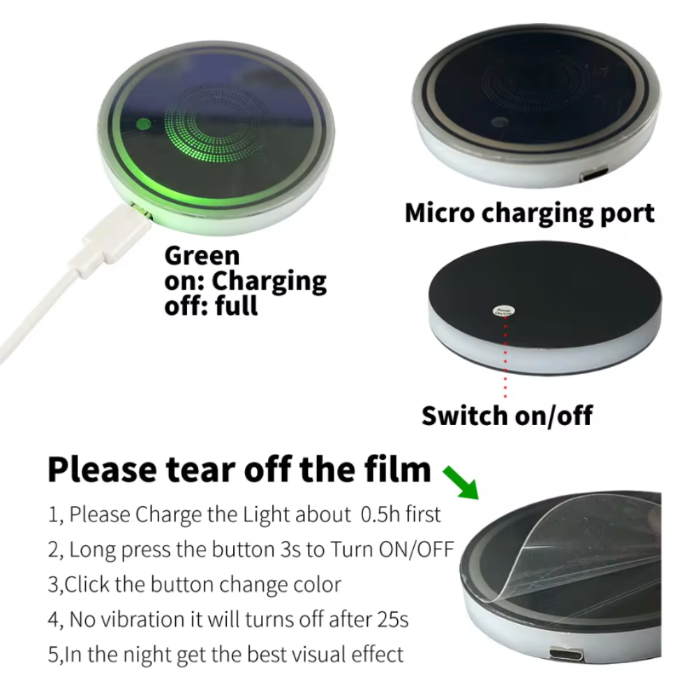 Skorter | Colors LED Car Cup Lights 2 PCS Set