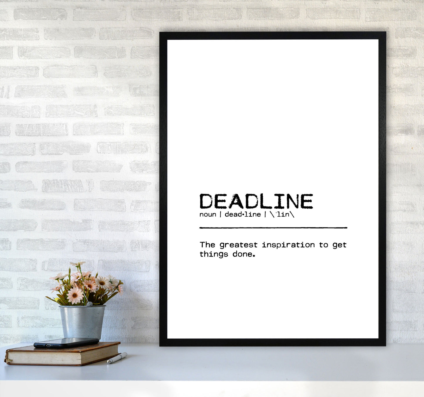 Skorter | Frist Inspiration Definition Quote Print By Orara Studio