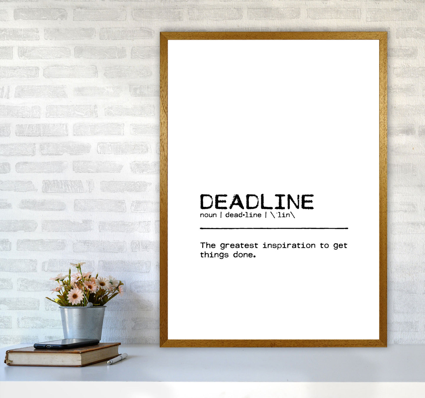 Skorter | Frist Inspiration Definition Quote Print By Orara Studio