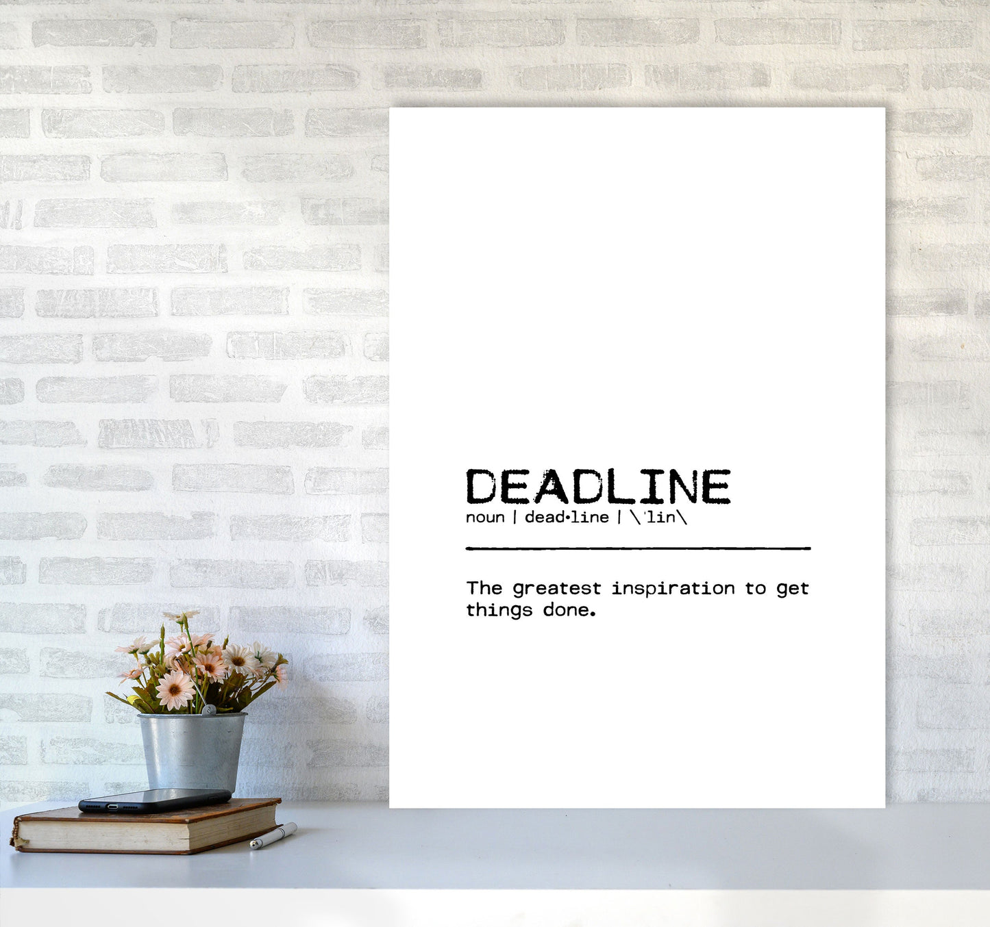 Skorter | Frist Inspiration Definition Quote Print By Orara Studio