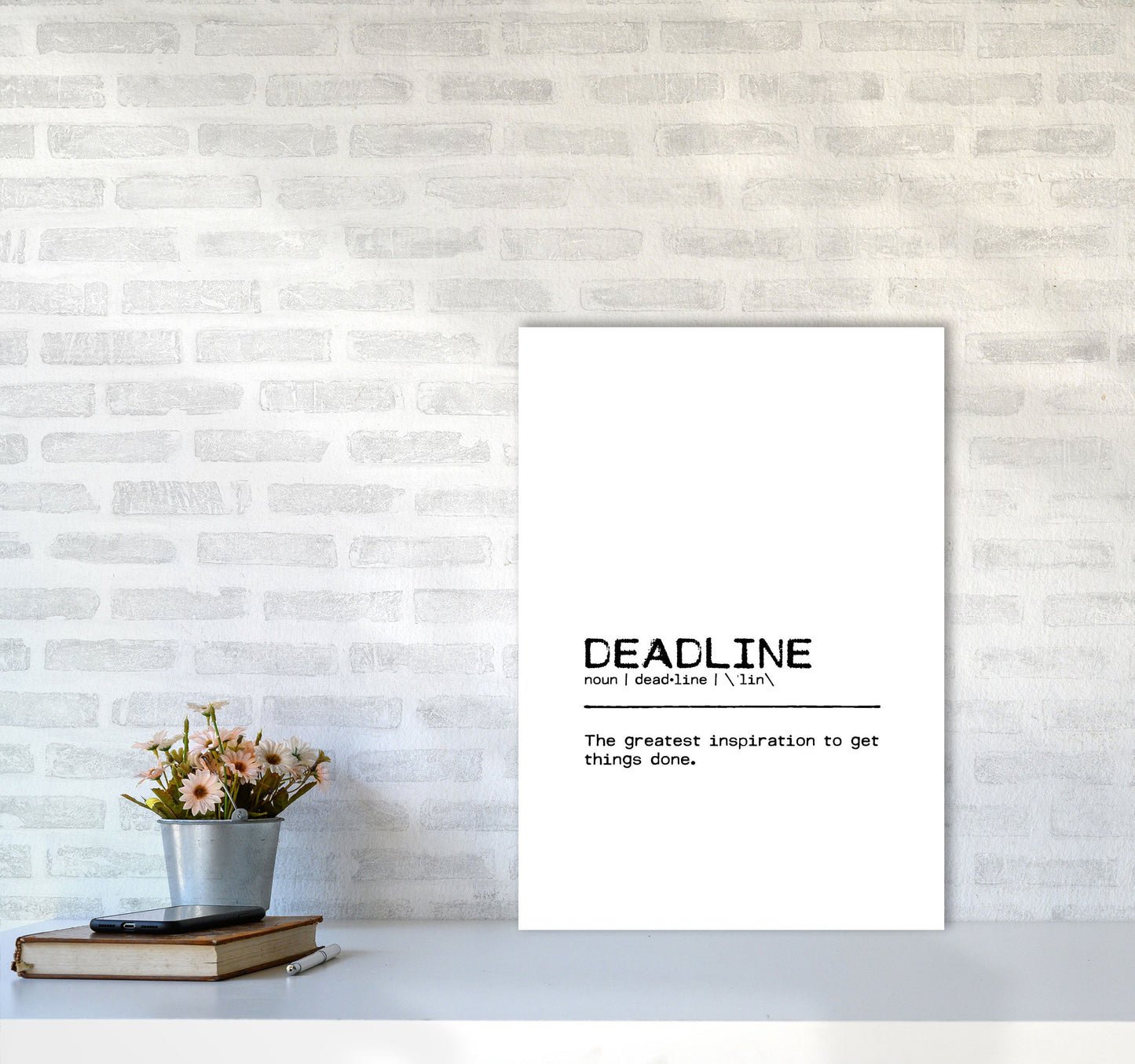 Skorter | Frist Inspiration Definition Quote Print By Orara Studio