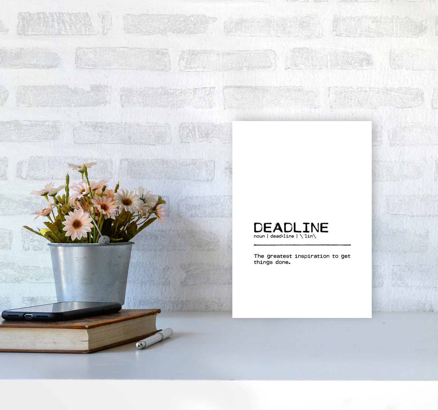 Skorter | Frist Inspiration Definition Quote Print By Orara Studio
