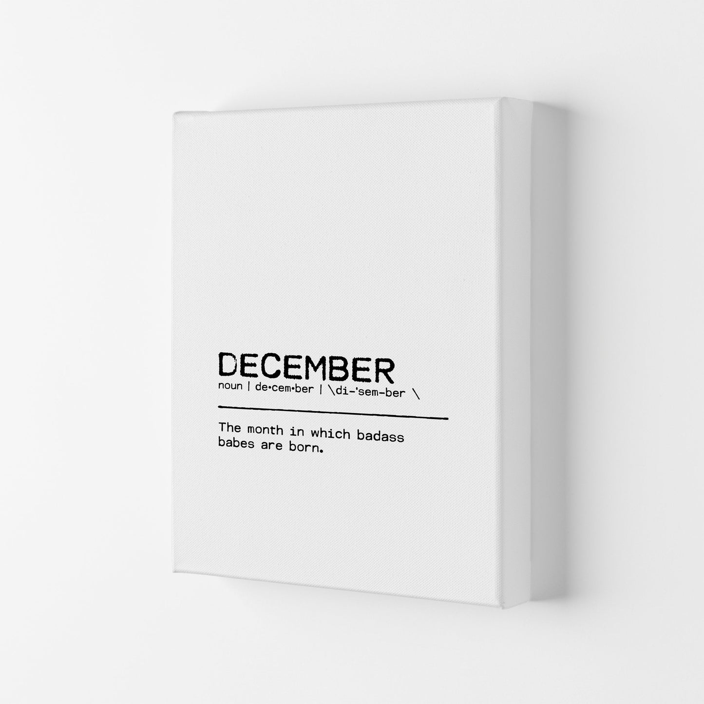Skorter | December Badass Definition Quote Print By Orara Studio