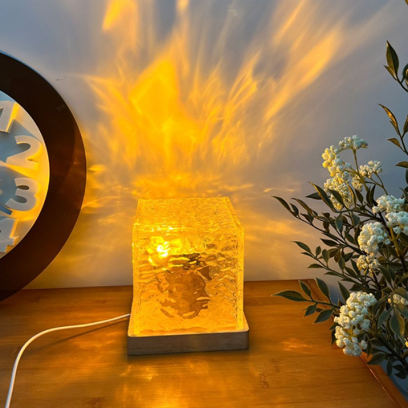 Skorter | Night light projector with fascinating wave effects – Calming LED lamp for relaxation and a peaceful atmosphere