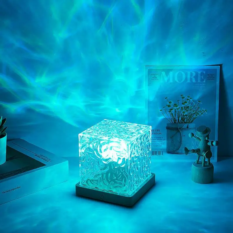Skorter | Night light projector with fascinating wave effects – Calming LED lamp for relaxation and a peaceful atmosphere