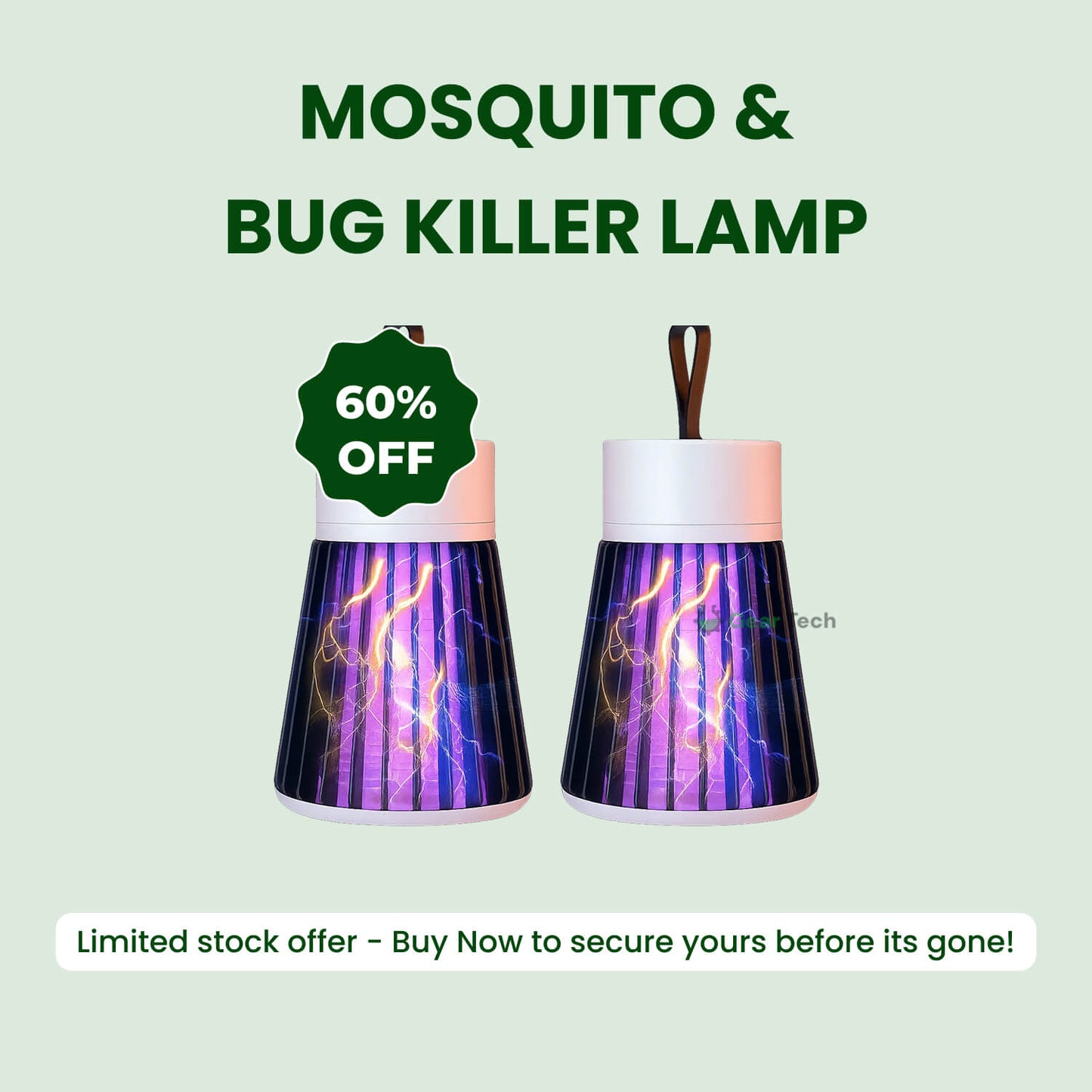 Skorter | Mosquito & Bug Killer Lamp - 2 Pack, UV Light Insect Trap for Indoor & Outdoor Use, Effective Pest Control Solution