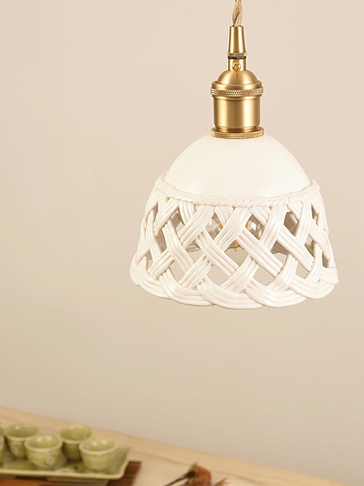 Skorter | Open work Ceramic Pendant Lamp