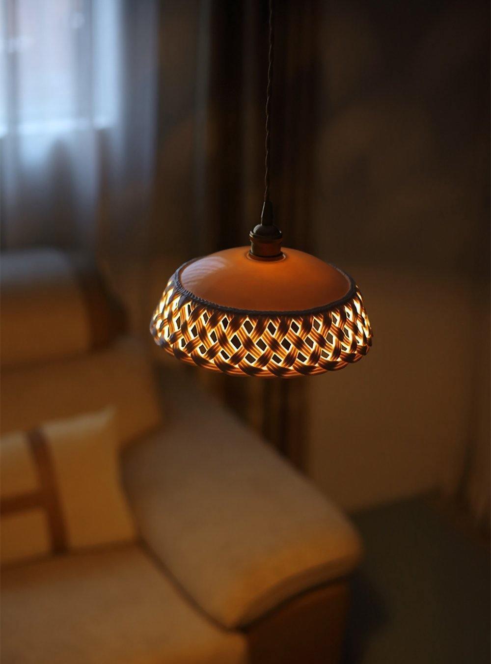 Skorter | Open work Ceramic Pendant Lamp