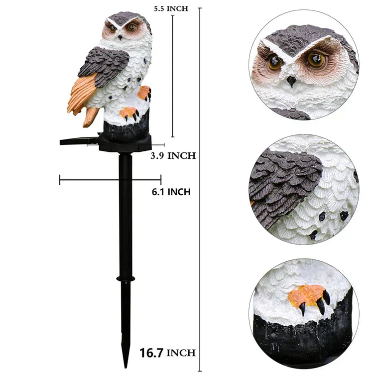 Skorter | SolarOwl - LED Garden Lighting on Solar Energy with Owl Design – Decorative Outdoor Lighting