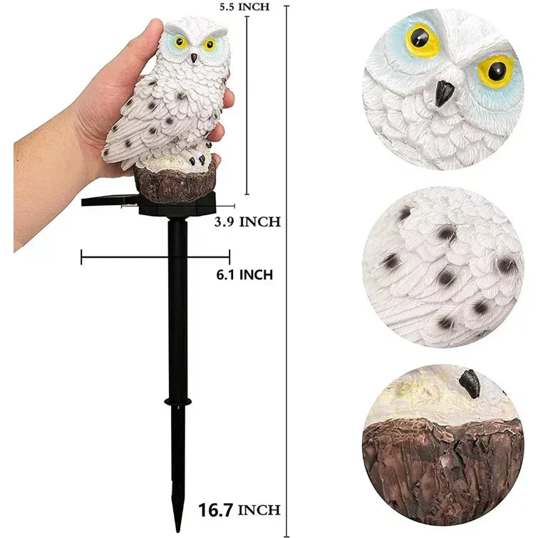 Skorter | SolarOwl - LED Garden Lighting on Solar Energy with Owl Design – Decorative Outdoor Lighting