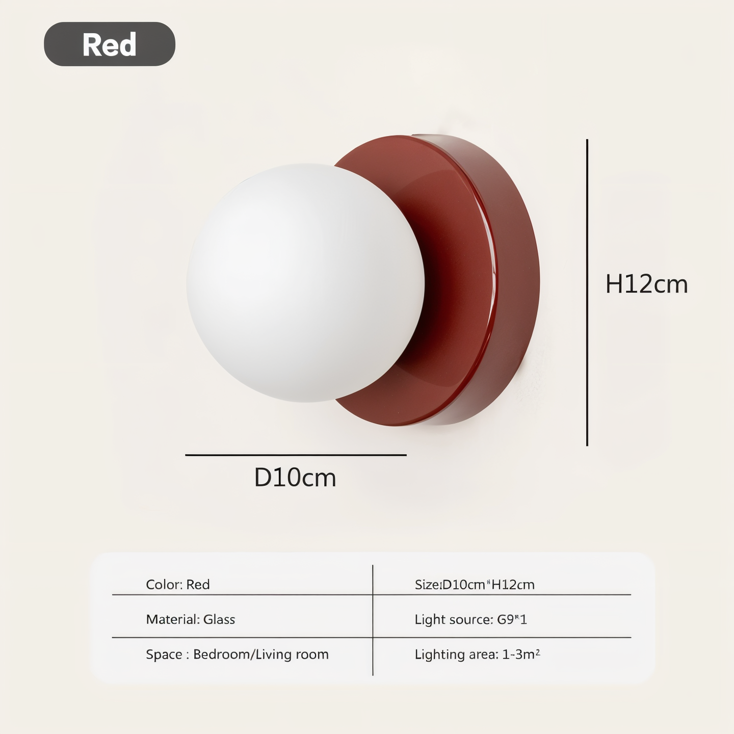 Skorter | PearlPop Wall Light – White Glass Orb LED Wall Sconce for Modern Interiors