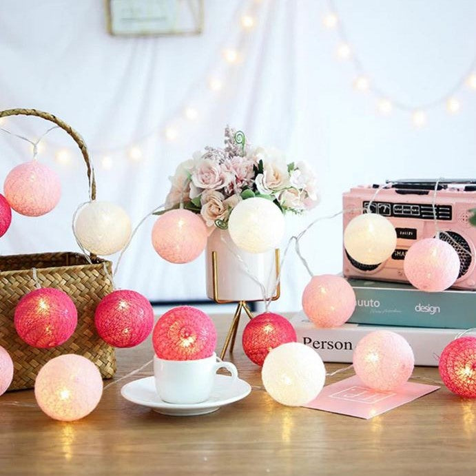 Skorter | Royallure Cotton Balloon String Lights – Cozy Decoration for Home & Celebrations