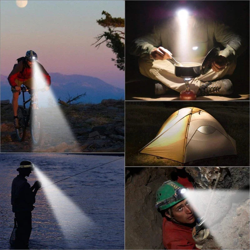 Skorter | NightBeam Pro Headlamp – Powerful Rechargeable LED Headlamp with Zoom and Waterproof Design