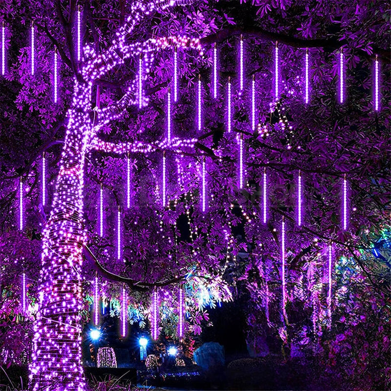 Skorter | Purple meteor shower LED rain lights