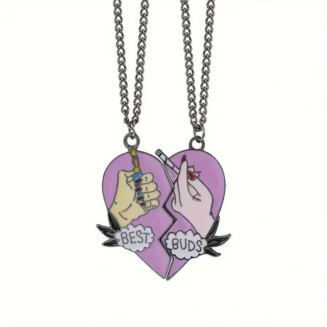 Skorter | 2 Pieces/ Set Chains Choker Broken Heart Jewelry Gift