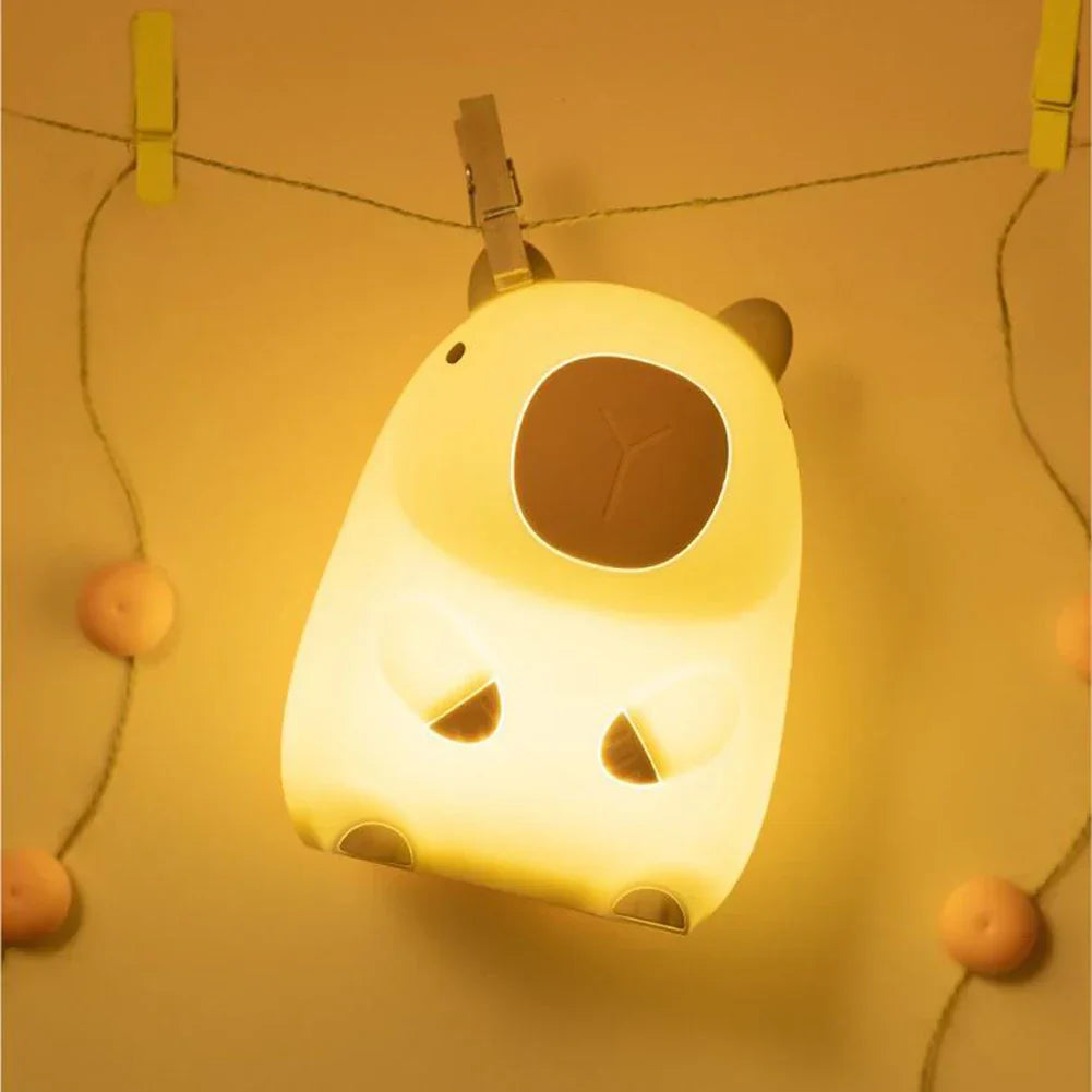 Skorter | Capybara Light - Rechargeable Cartoon Capybara Silicone Night Light with 800mAh Battery