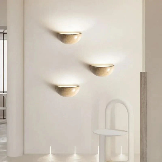 Skorter | LED Stone Wall Light – Natural Look for Living Room & Bedroom