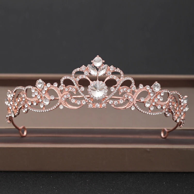 Skorter | Elegant Bridal Baroque Rhinestones Crown And Tiara Collection