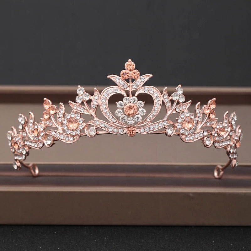 Skorter | Elegant Bridal Baroque Rhinestones Crown And Tiara Collection