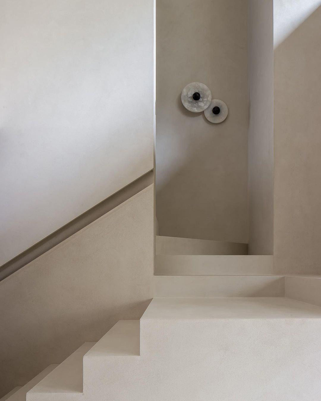 Skorter | LuxeMarble – Round Marble Wall Lamp for Chic Illumination