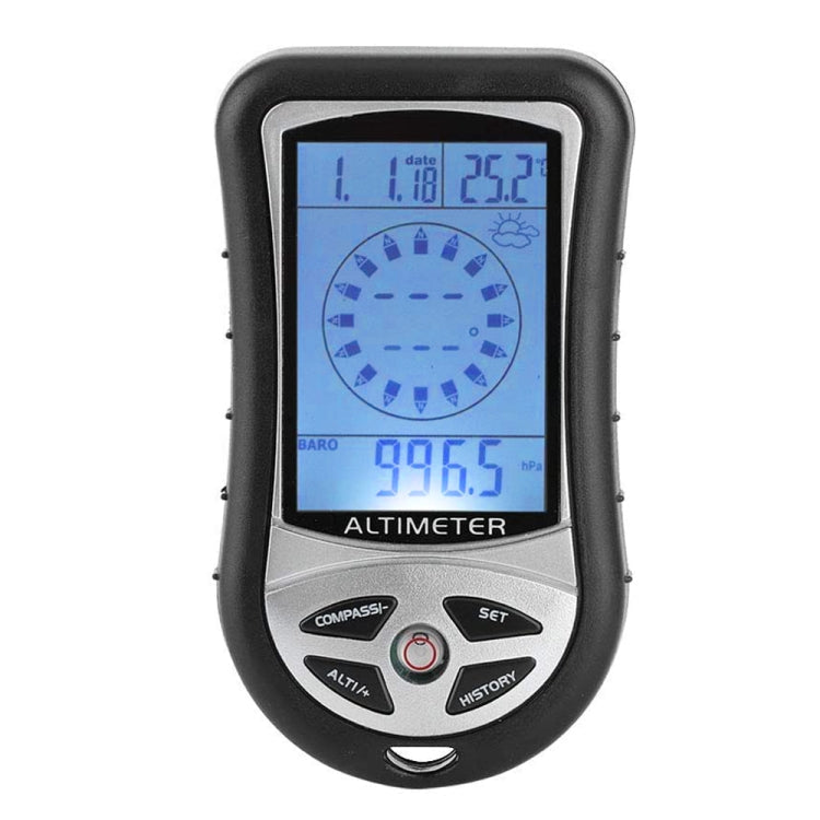Skorter | 8 in 1 (Altimeter + Weather + Altitude + Compass + Thermometer + Clock + Calender + LED Backlight) Multifunction Digital Altimeter Watch Compass
