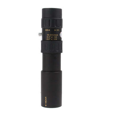 Skorter | 10-30 x 25mm Telescope Monocular for Backpacking / Hiking(Black)