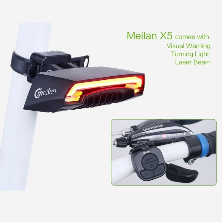 Skorter | Meilan X5 Wireless Remote Control Laser Tail Lamp for Bicycle, Waterproof Level: IPX4