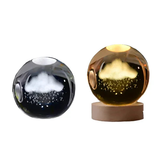 Skorter | LumiCrystal - 3D LED Night Lamp with Star Gallery and Wooden Base