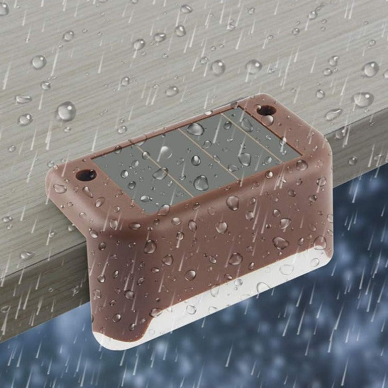 Skorter | Solar Step Light - Waterproof LED Outdoor Lighting for Pathways, Decks, and Stairs - Solar Powered Garden Illumination