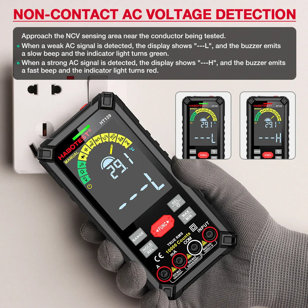 Skorter | 10000 Counts Digital Multimeter with True RMS - HT129