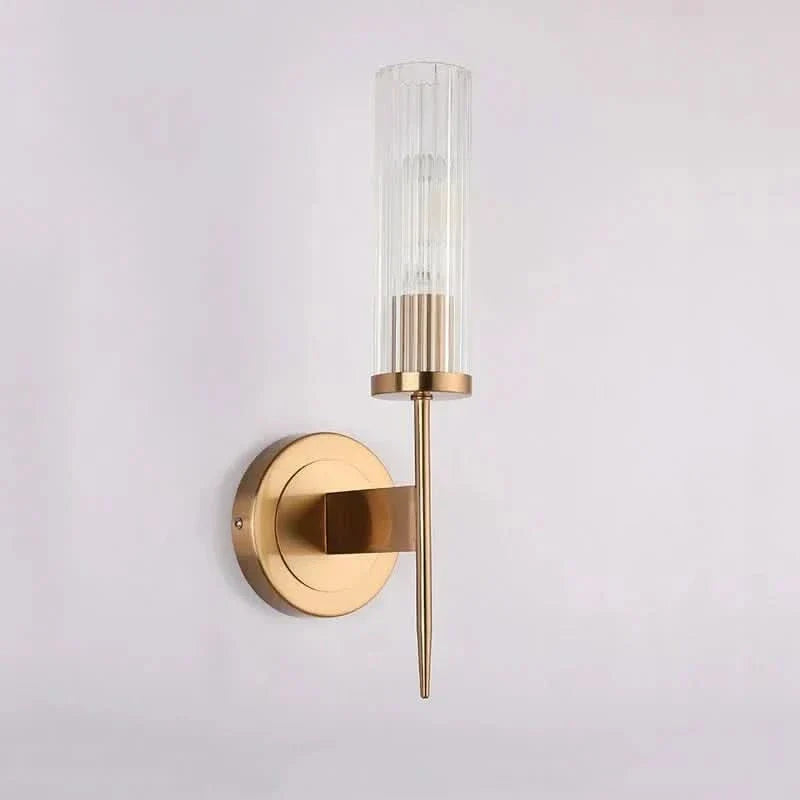 Skorter | Stainless Steel Wall Lamp with Glass Shade