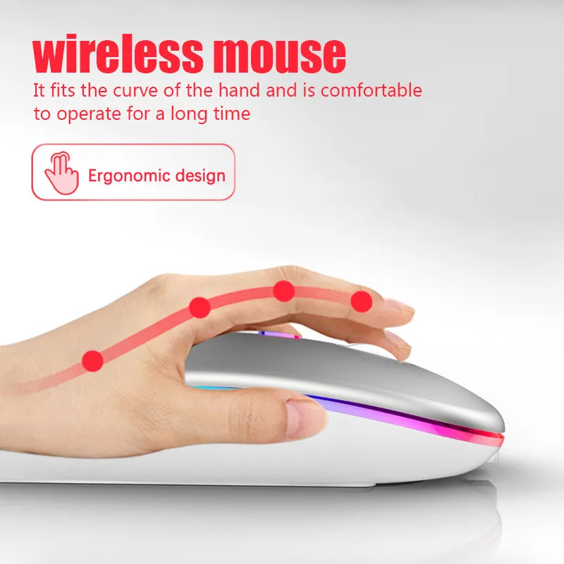 Skorter | RGB Rechargeable Bluetooth Wireless Gaming Mouse - LED Backlit