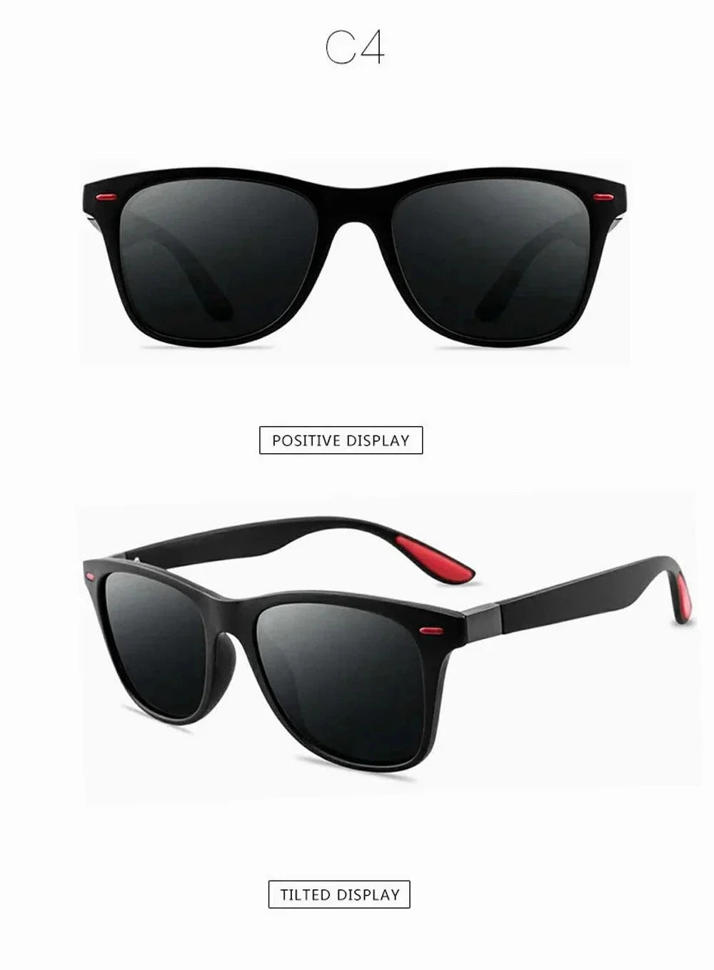 Skorter | Unisex Retro Square UV400 Polarized Sunglasses