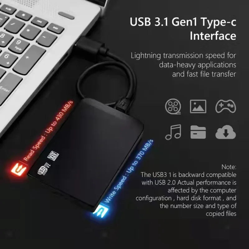 Skorter | Lenovo 500GB High-Speed Portable SSD