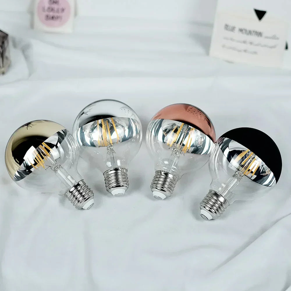 Skorter | RetroGlow - Vintage LED Table Lamp with Wooden Base, Dimmable and Warm Light