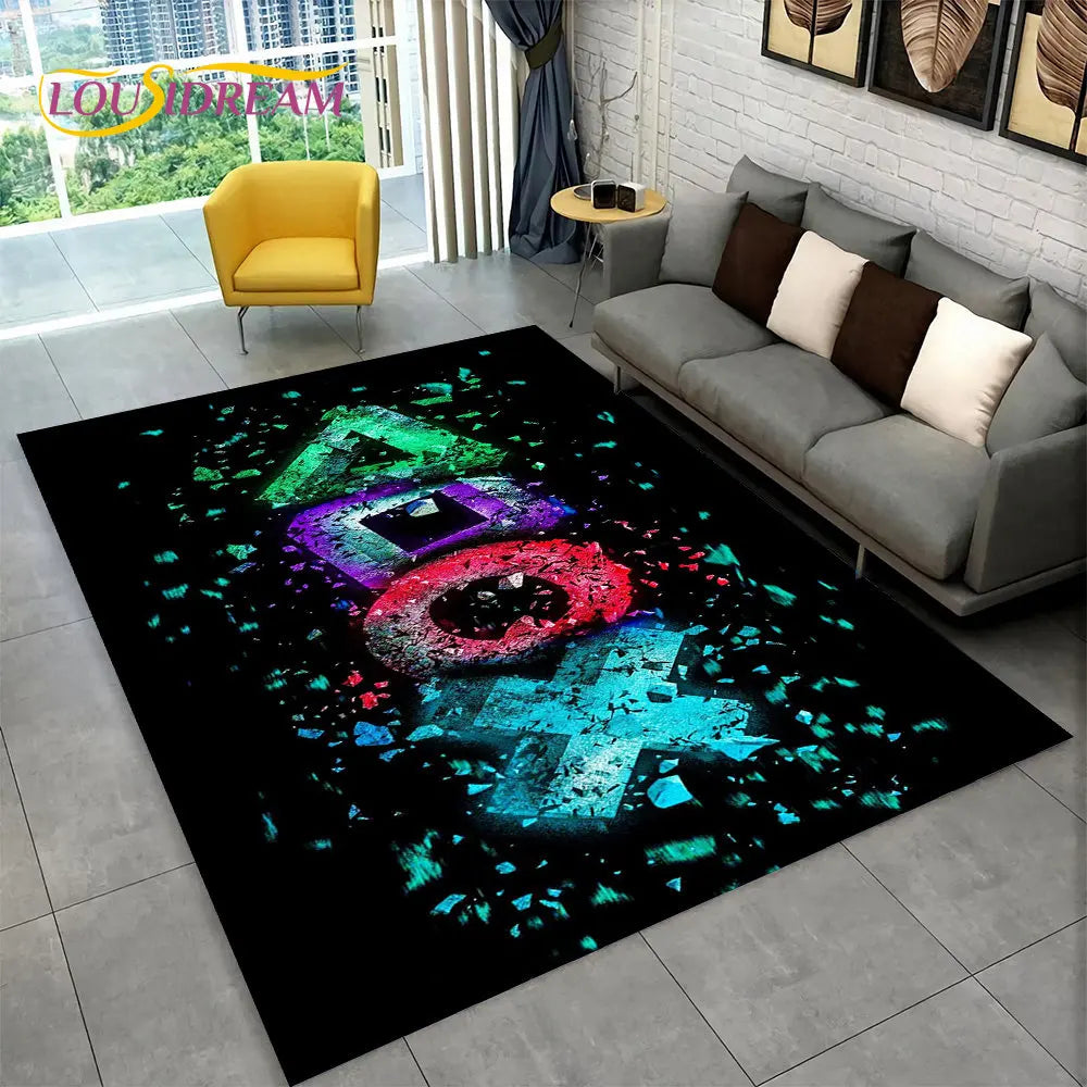 Skorter | Alex 3D Gamer Playmat Carpet - Large Non-Slip Carpet for Kids & Living Room