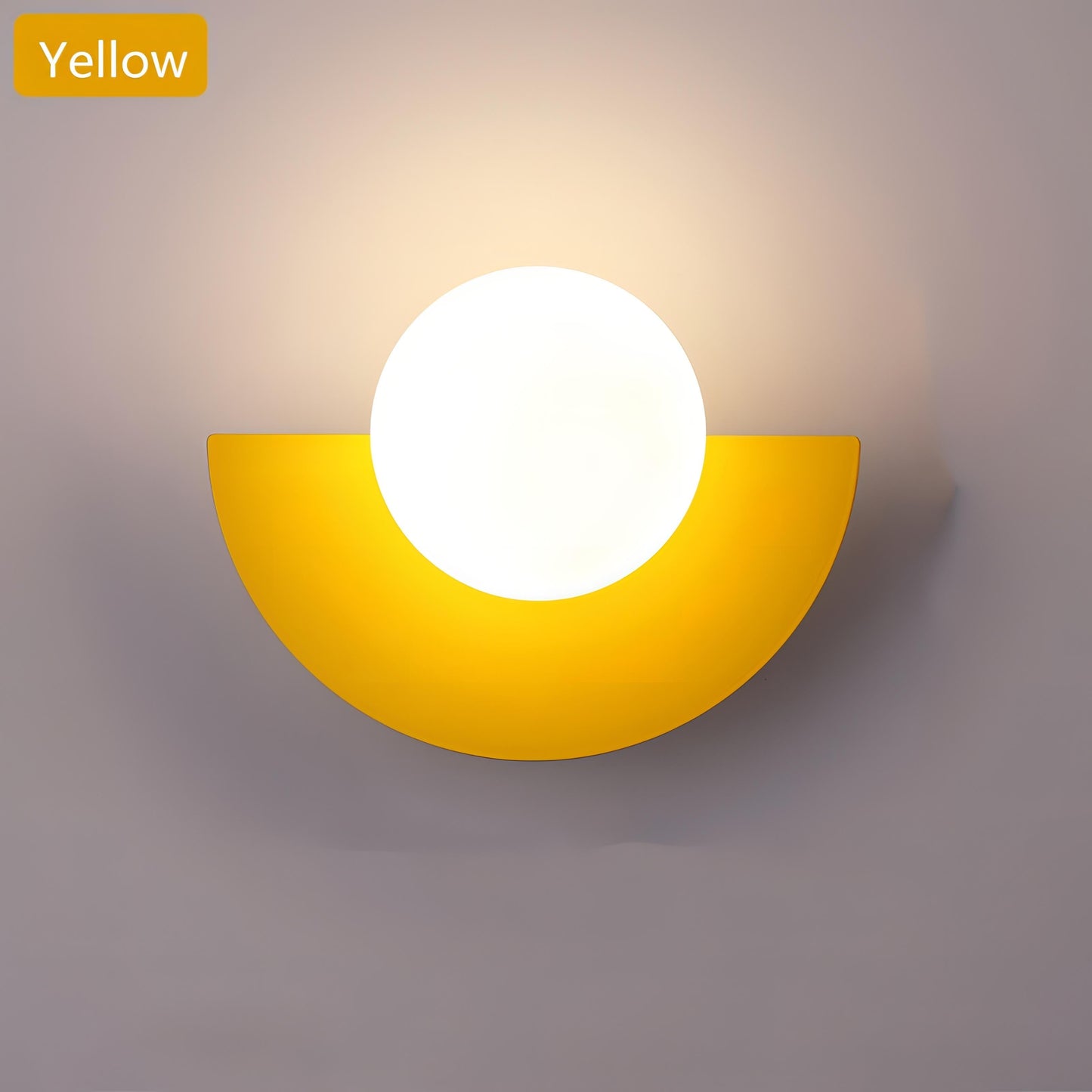 Skorter | Nordic Semicircle Wall Lamp - Modern LED Fixture for Living Room, Bedroom & Hallway Lighting