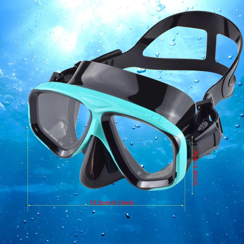 Skorter | Snorkel Mask with Wide View Tempered Glass Lens