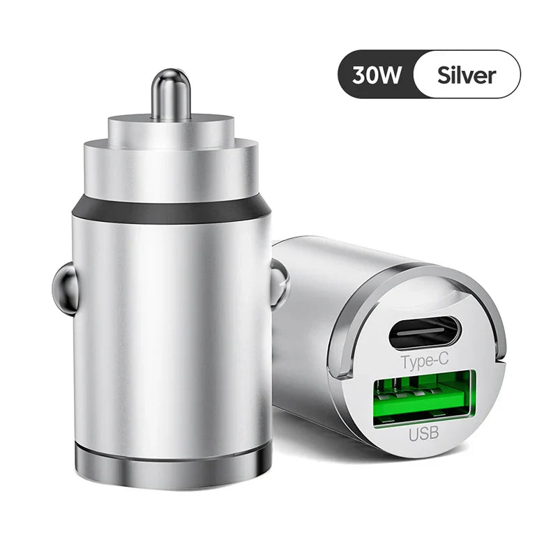 Skorter | 100W Car Charger PD Fast Charging/QC3.0, USB Type C for iPhone