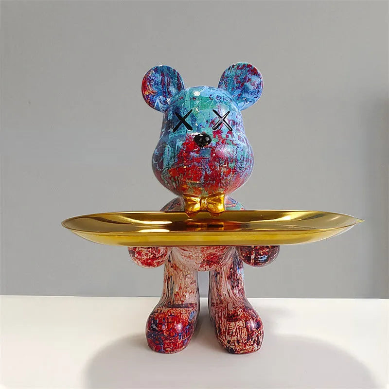 Skorter | CraftBear - Bear statue with tray